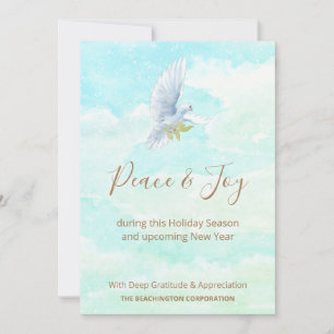 *~* Cartão de Feriado de Paz para Joy Dove Empresa