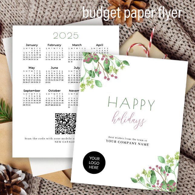 Cartão de feriado de promocional QR profissional 2 (Criador carregado)