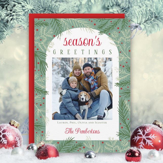 Cartão de Feriado de Saudações da Estação de Foto (Criador carregado)