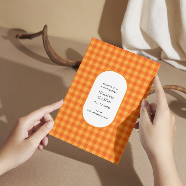 Cartão de Feriado de Tipografia da Xadrez Buffalo  (Criador carregado)