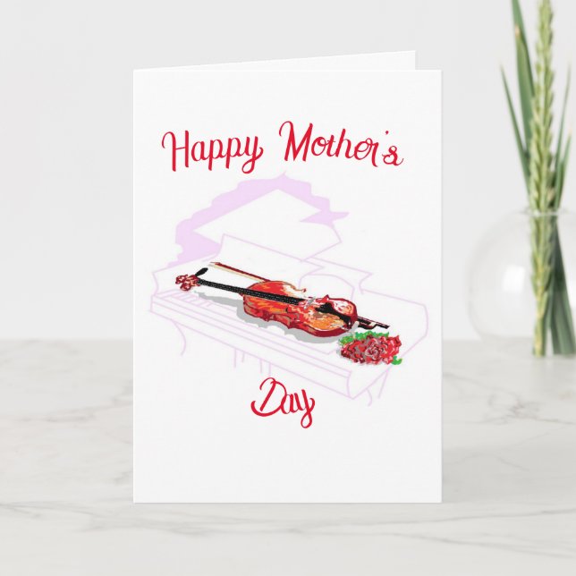 Cartão de Feriado : Dia das Mães (Frente)