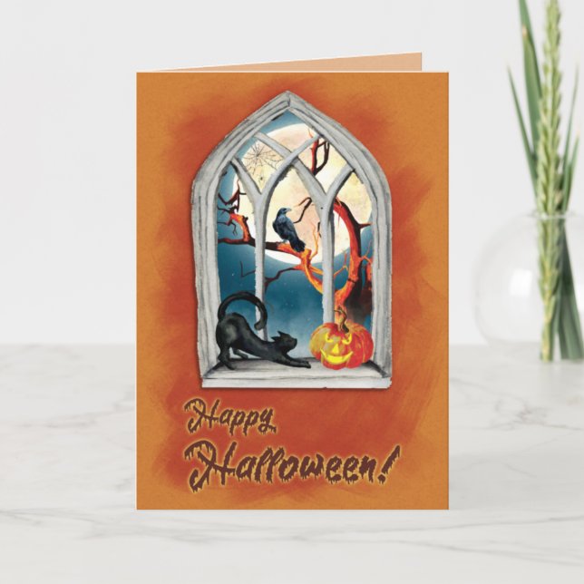 Cartão de Feriado Dobrado (Frente)