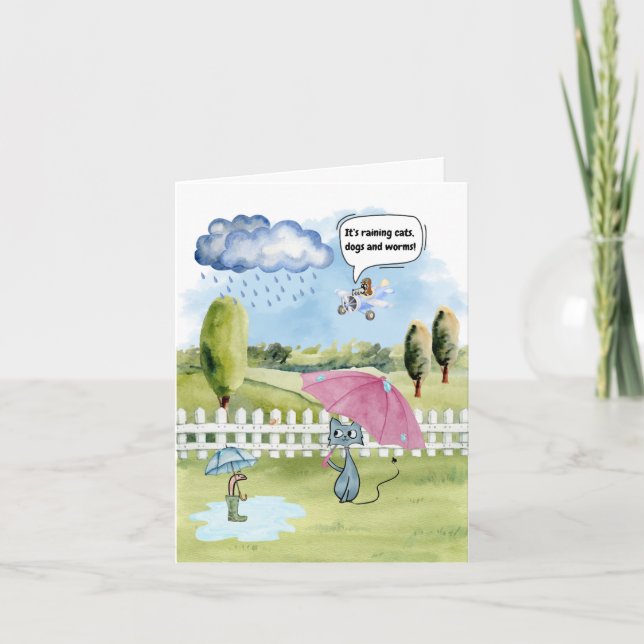 Cartão de Feriado Dobrado (Frente)