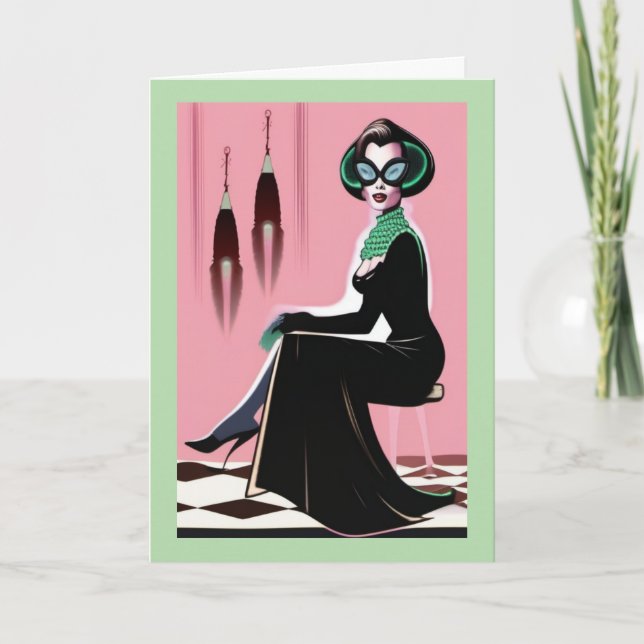 Cartão de Feriado Dobrado (Frente)