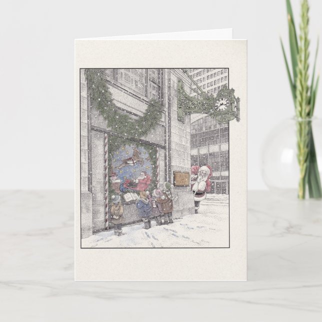 Cartão de Feriado Dobrado (Frente)