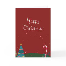 Cartão de Feriado Dobrado