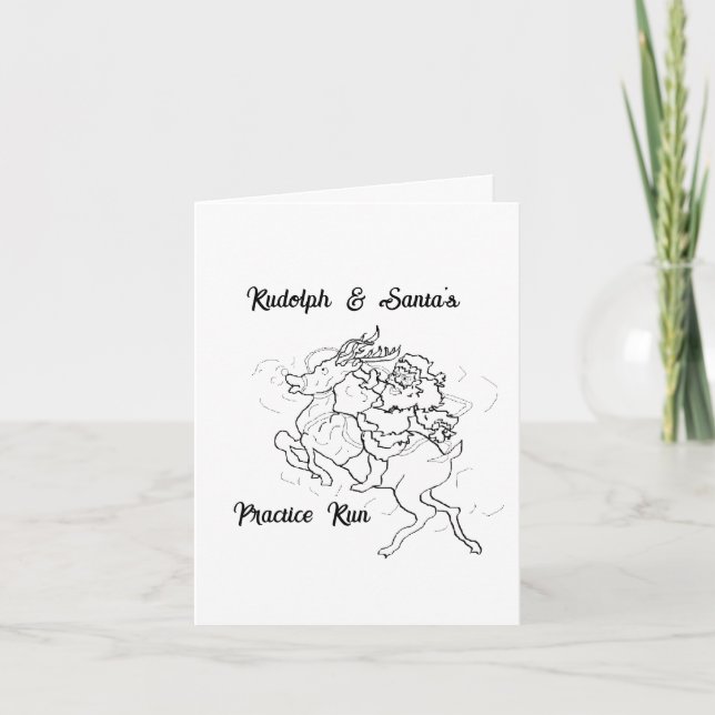 Cartão de Feriado Dobrado (Frente)