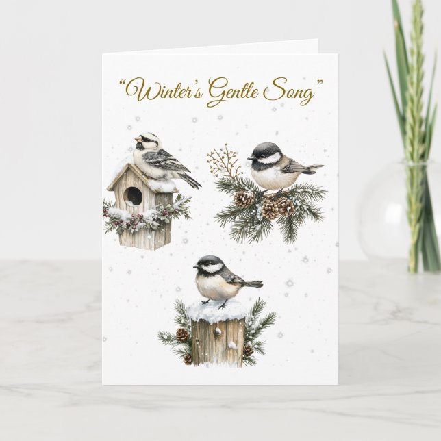 Cartão de Feriado Dobrado - Cartão de Distribuidor (Frente)