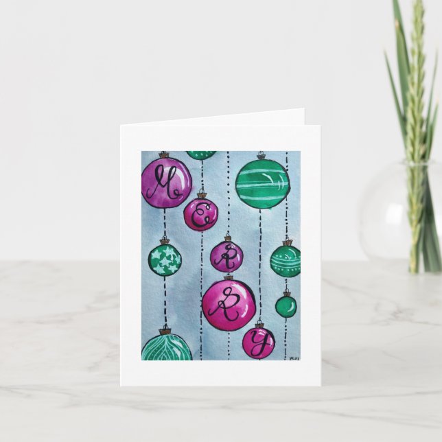 Cartão de Feriado Dobrado da feliz (Frente)