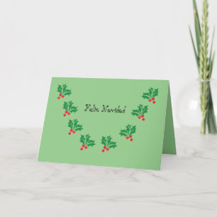Cartão de Feriado Dobrado NATAL DE MERY EM ESPANHO
