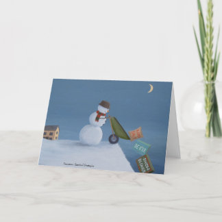 cartão de feriado engraçado