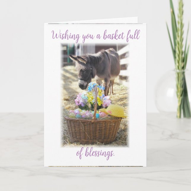 Cartão de Feriado "Felz pascoa" (Frente)