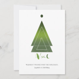 Cartão de Feriado Geométrico Mínimo de Árvore de N