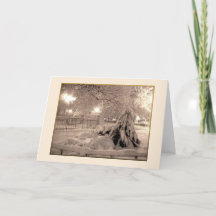 Cartão de Feriado 'Magia de Inverno' - Estação