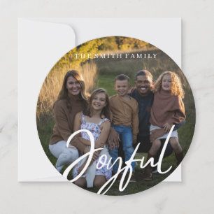 cartão de feriado moderno alegre