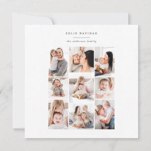 cartão de feriado moderno multifamília