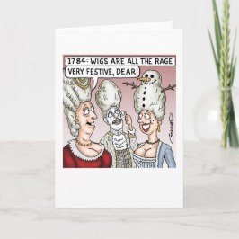 Cartão de Feriado Natal Wigs