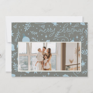 CARTÃO DE FERIADO PERSONALIZÁVEL DO NATAL DE MERRY