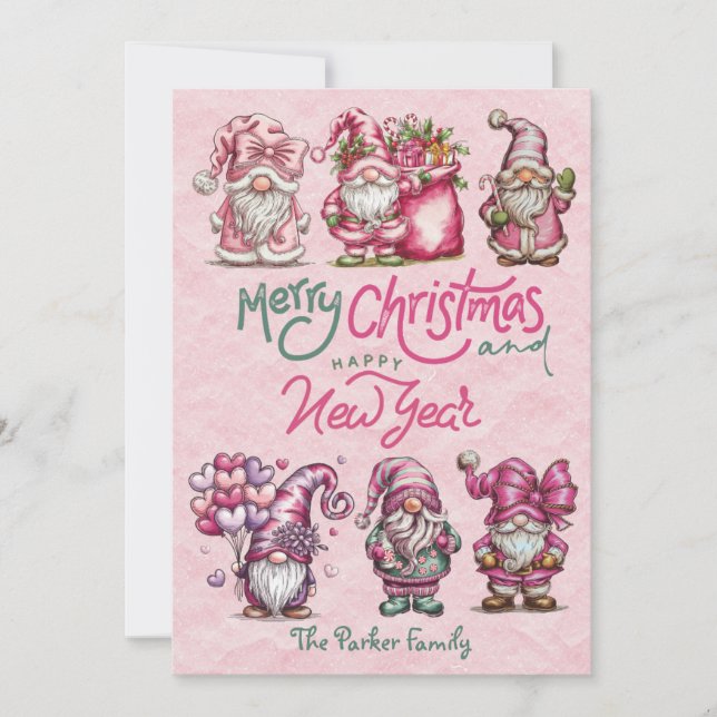 Cartão de Feriado Plano (Frente)