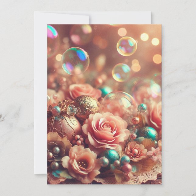 Cartão de Feriado Plano (Frente)