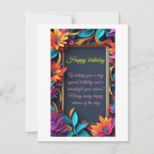 Cartão de Feriado Plano, Tamanho: 4,25" x 5,5", Pa