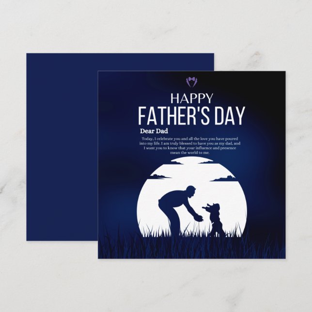 Cartão de Feriado Simples (Frente/Verso)