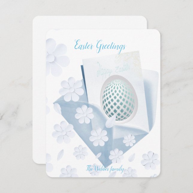 Cartão de feriado simples (Frente/Verso)