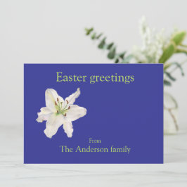 Cartão de Feriado Simples para saudações de Páscoa