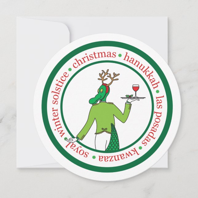 Cartão de Feriado Único da Empresa (Frente)