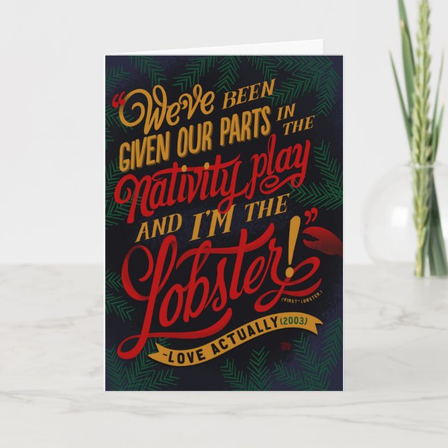 Cartão de Férias: "Amor Na Verdade" - Lagosta Nati (Frente)