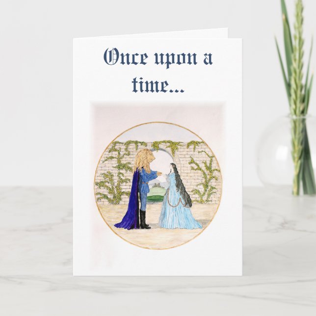 Cartão de Férias "Beleza e Besta" (Frente)