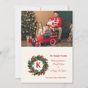 Cartão de Férias Berries Wreath