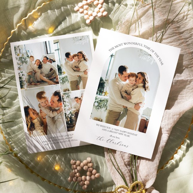 Cartão de Férias Boho Moderno (Criador carregado)