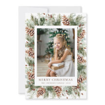 Cartão de Férias Botânico de Inverno