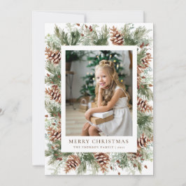 Cartão de Férias Botânico de Inverno