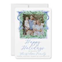 Cartão de Férias com Arco de Aquarela