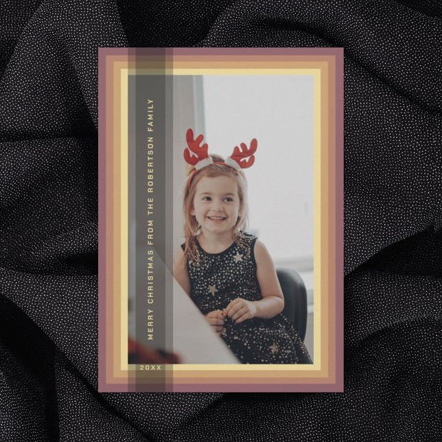 Cartão de Férias com Quadro Dourado (Criador carregado)