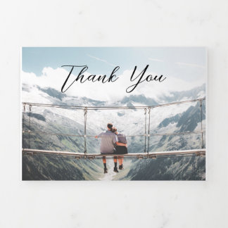 Cartão de férias com três folhas de 5" x 7"