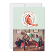 Cartão De Férias Com Uma Foto, De Feriado, Pintado