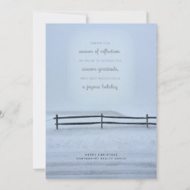 Cartão de Férias Comerciais Snowy Field