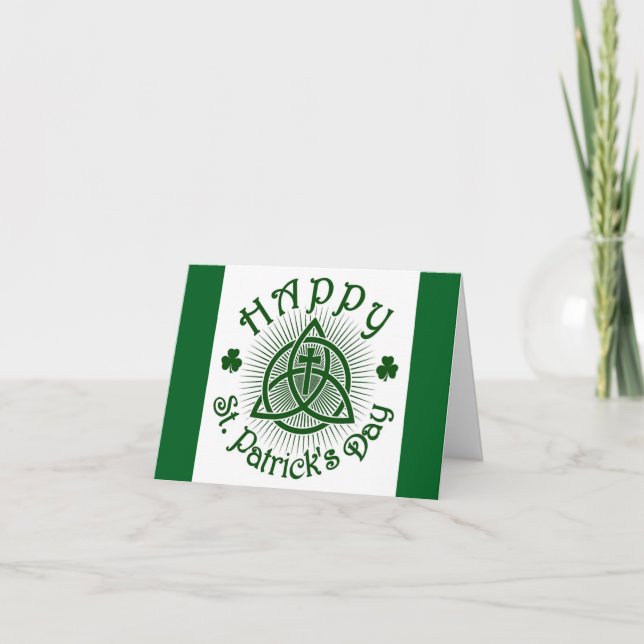 Cartão de Férias Cruzes e Trevos (Frente)