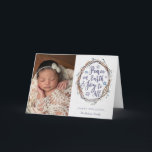 Cartão de Férias Curto-Termo Dobrado<br><div class="desc">Mande cumprimentos elegantes com estes belos cartões com fotos de férias.</div>
