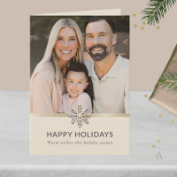 Cartão de Férias da Família Elegante