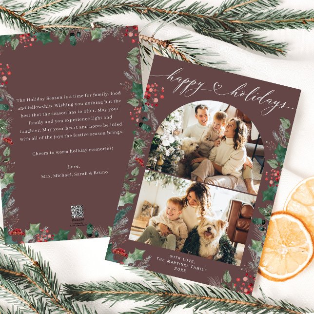 Cartão de Férias da Família Modern Calliographic 2 (Criador carregado)