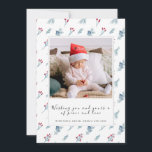 Cartão de férias da família Photo Collage do Natal<br><div class="desc">Cartão de feriado da família de cartões de foto de Natal Cartão de Ano Novo com sua foto em um design minimalista</div>