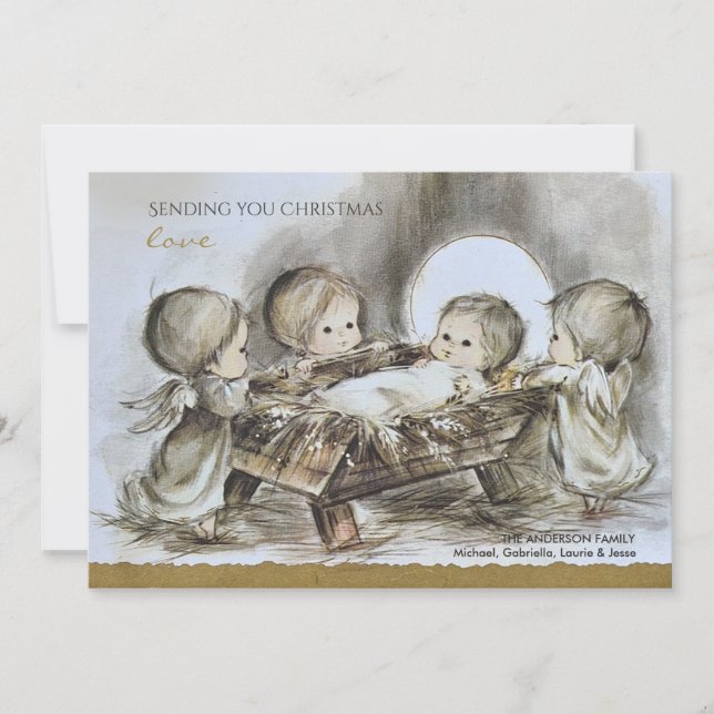 Cartão de Férias da Manhã de Natal (Frente)