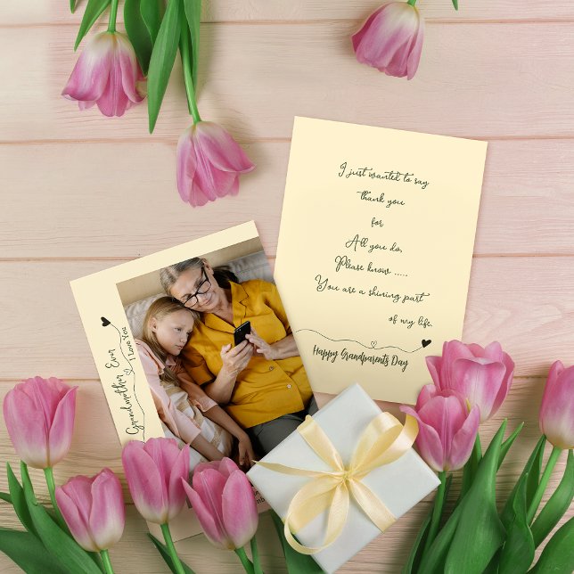 Cartão de Férias da Melhor Avó Personalizado (Criador carregado)