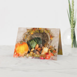 Cartão de Férias de Ação de Graças de Autumn Dream