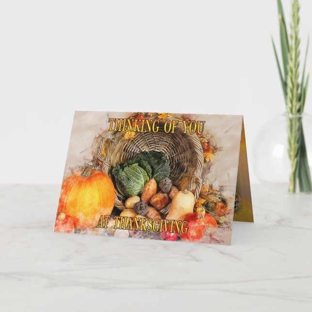 Cartão de Férias de Ação de Graças de Autumn Dream (Frente)