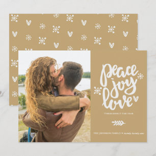 Cartão de Férias de Amor com Joy de Paz para Cal